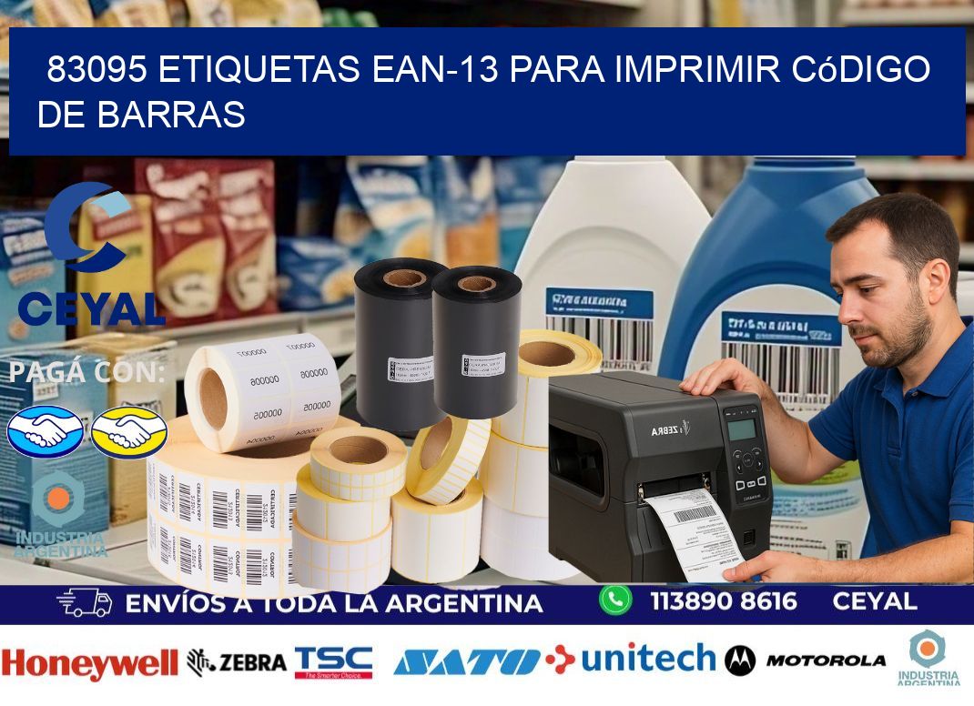 83095 etiquetas ean-13 para imprimir código de barras