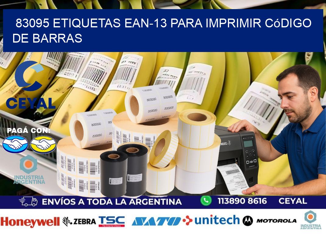 83095 etiquetas ean-13 para imprimir código  de barras