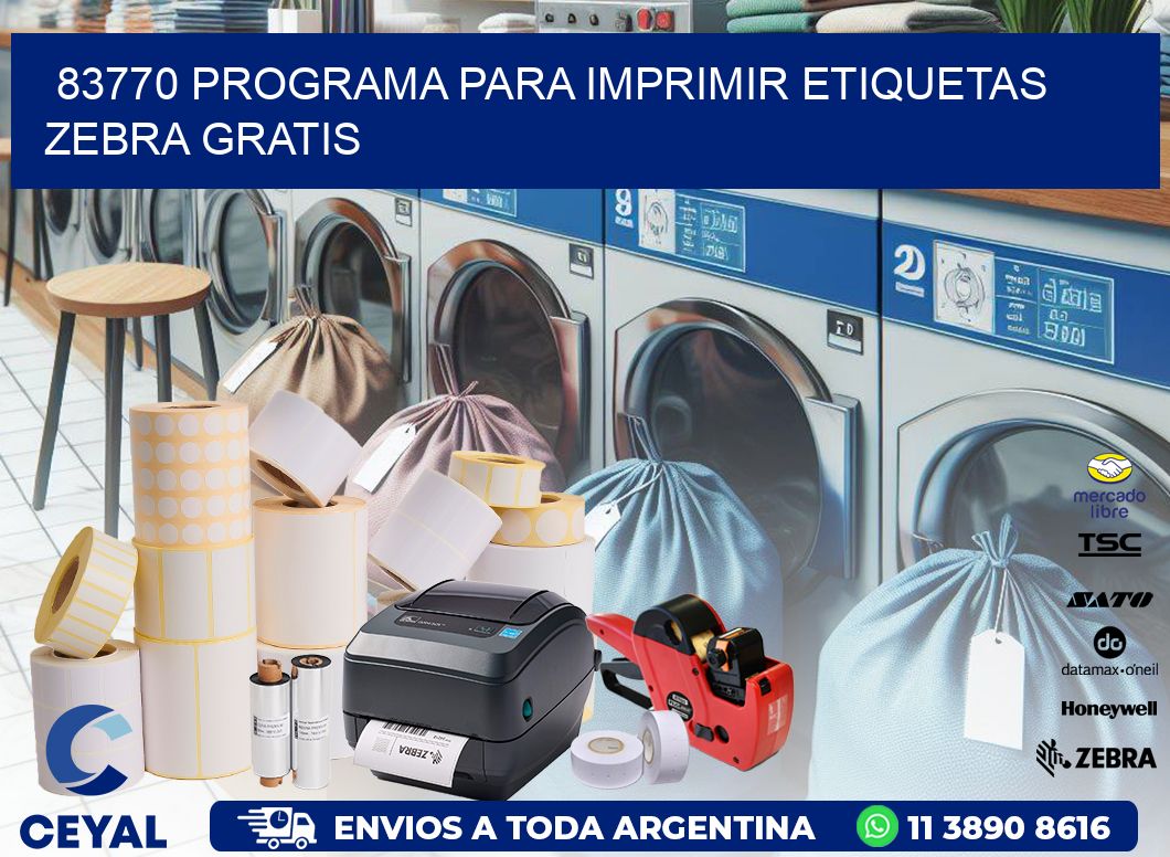 83770 Programa para imprimir etiquetas Zebra gratis