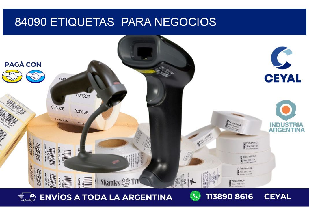 84090 etiquetas  para negocios