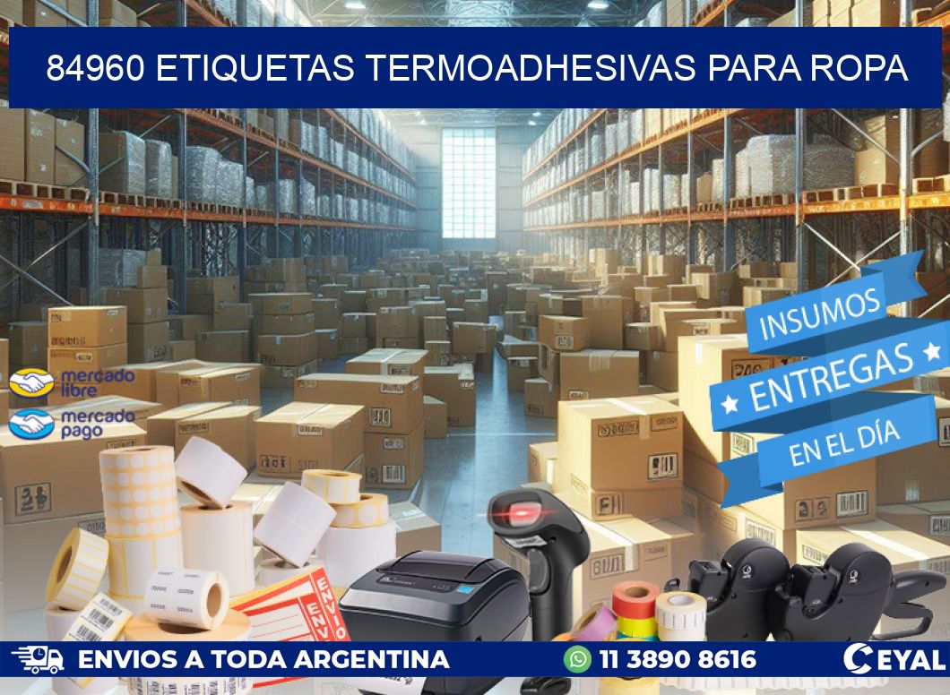 84960 Etiquetas termoadhesivas para ropa