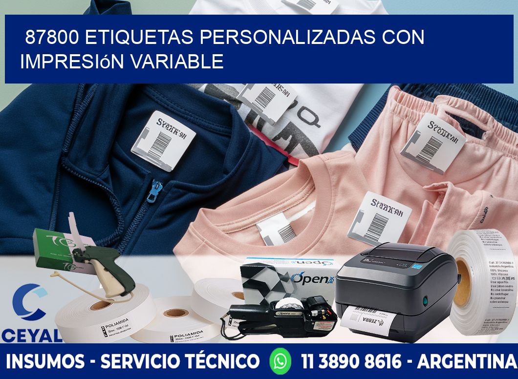 87800 etiquetas personalizadas con impresión variable