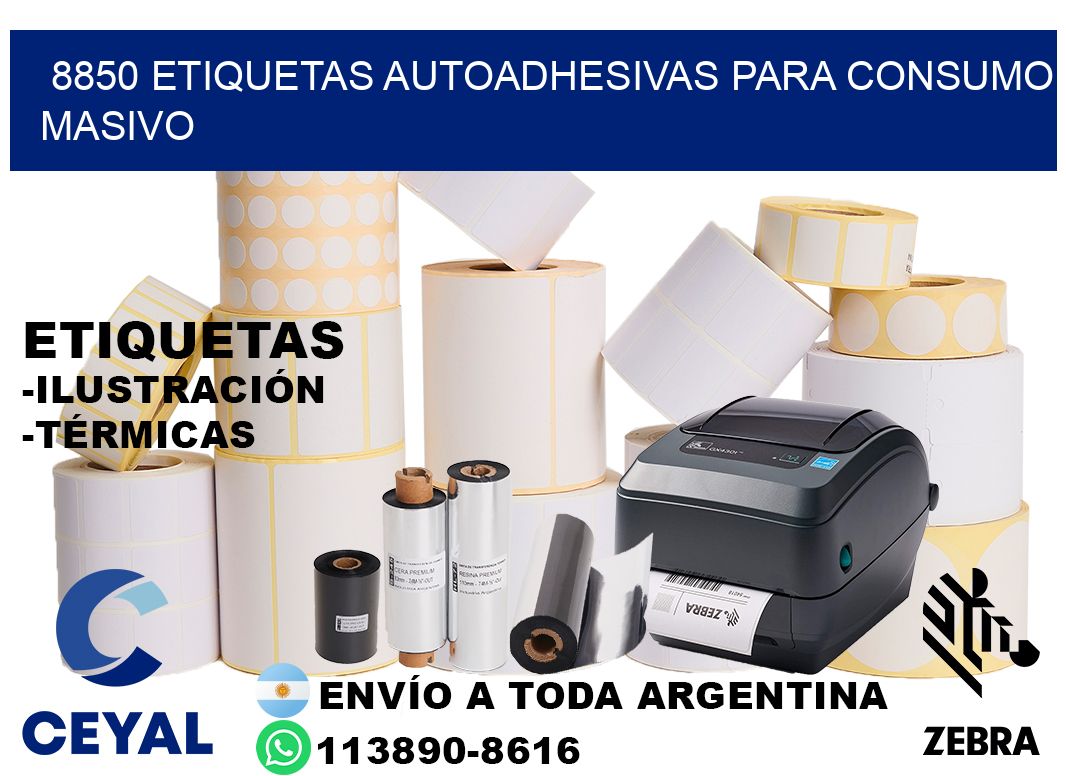 8850 Etiquetas autoadhesivas para consumo masivo