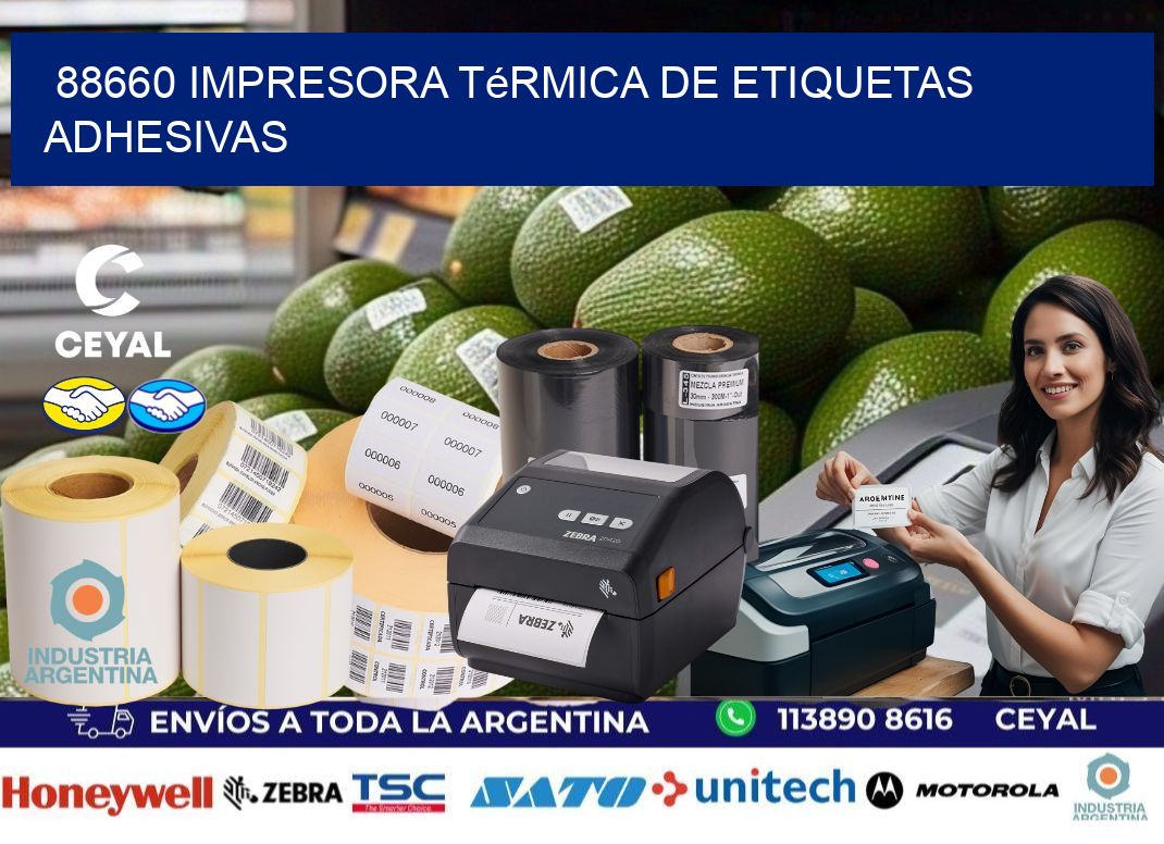 88660 Impresora térmica de etiquetas adhesivas