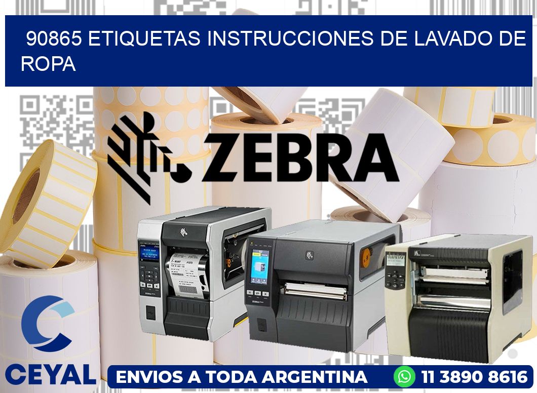 90865 etiquetas instrucciones de lavado de ropa