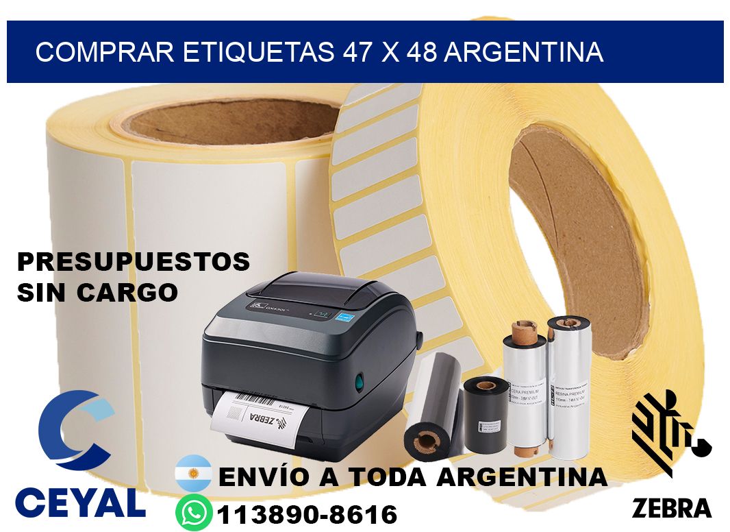 Comprar etiquetas 47 x 48 argentina