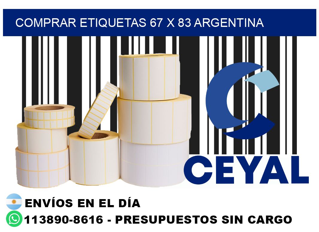 Comprar etiquetas 67 x 83 argentina
