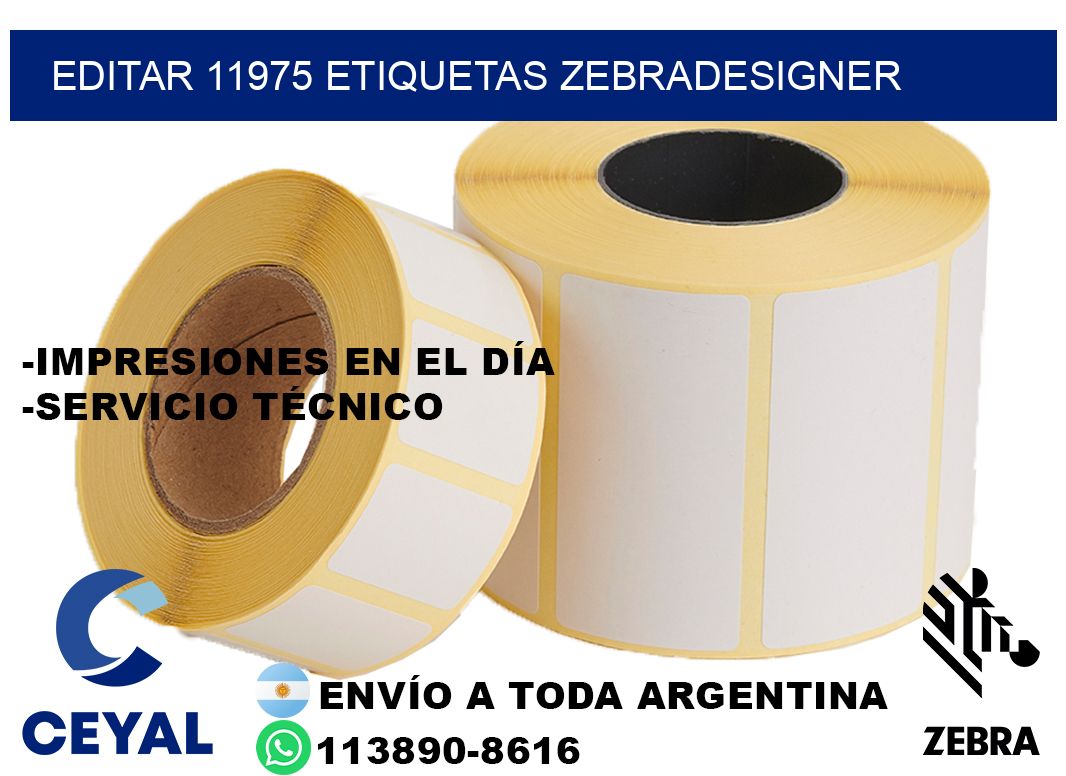 EDITAR 11975 ETIQUETAS ZEBRADESIGNER