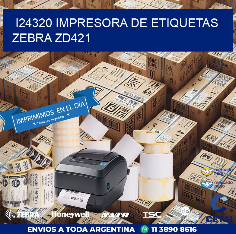 I24320 impresora de etiquetas Zebra ZD421