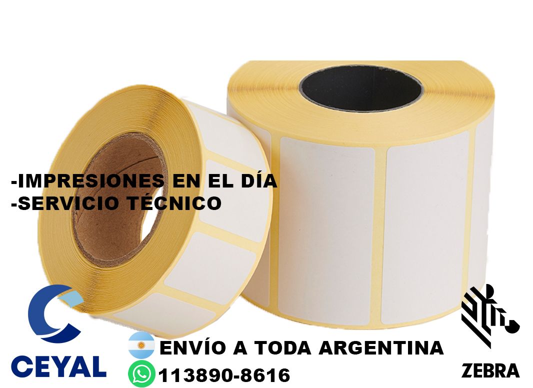 etiquetas blancas 98 x 32