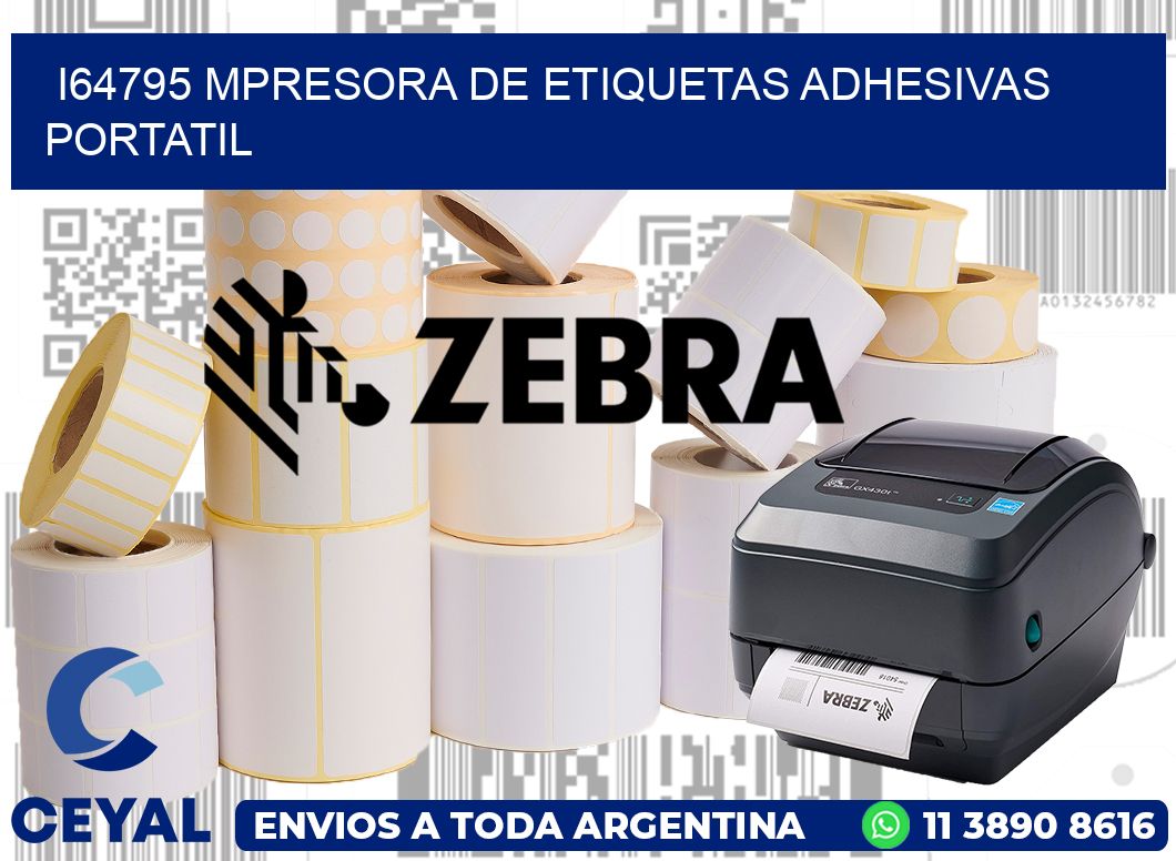 i64795 mpresora de etiquetas adhesivas portatil