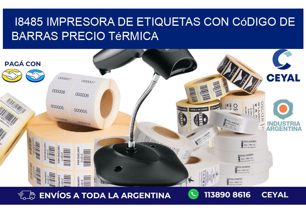 i8485 impresora de etiquetas con código de barras precio térmica