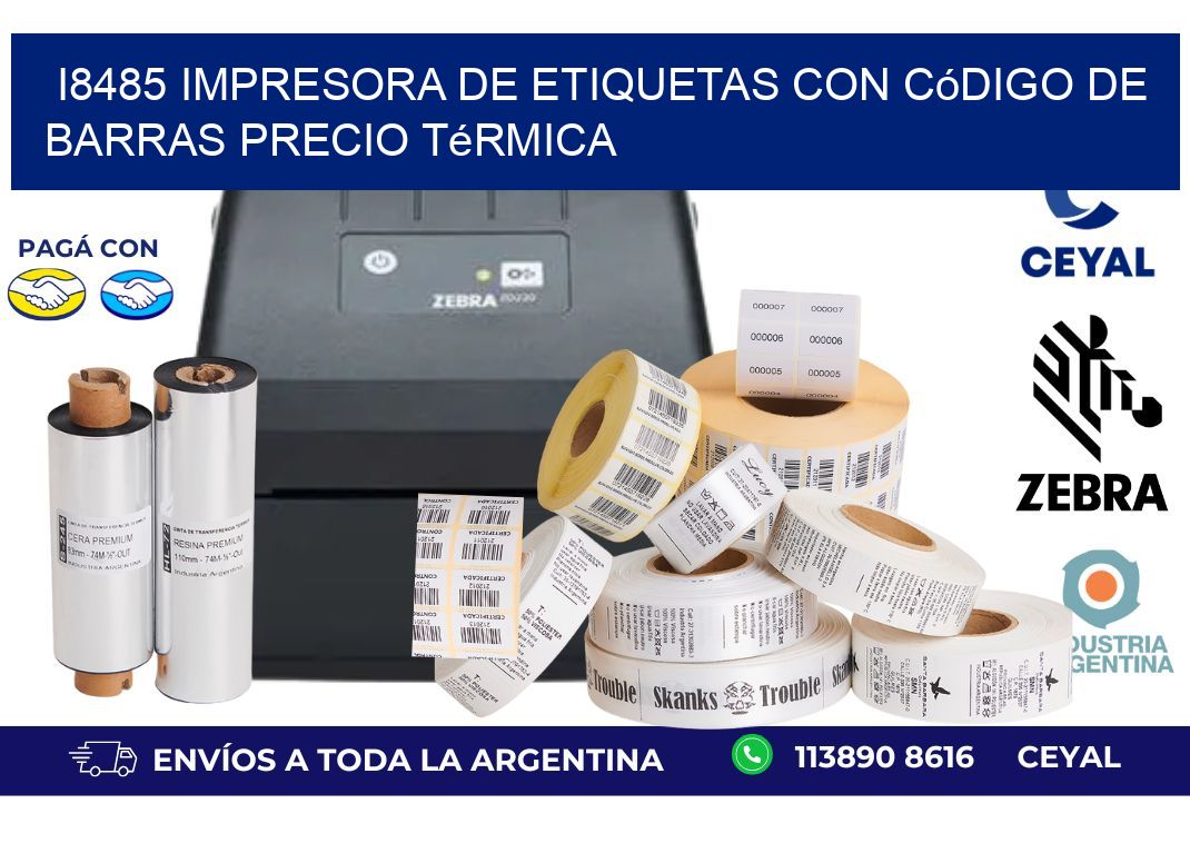 i8485 impresora de etiquetas con código de barras precio térmica