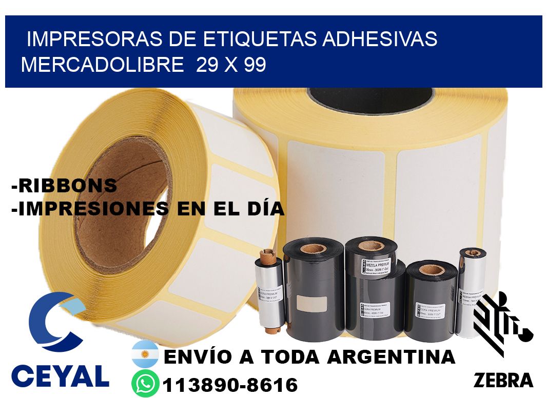 impresoras de etiquetas adhesivas mercadolibre 29 x 99
