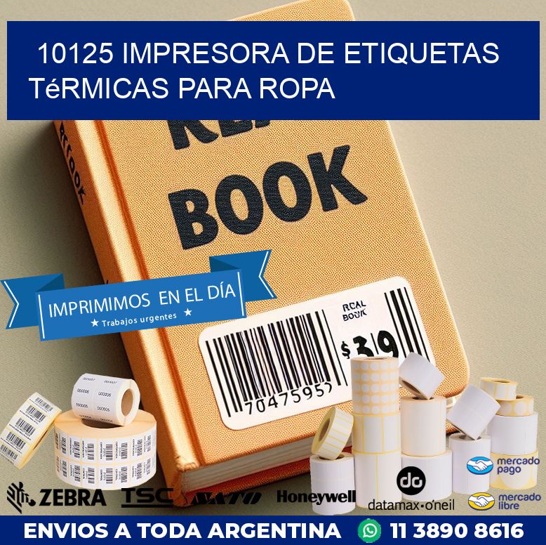 10125 impresora de etiquetas térmicas para ropa