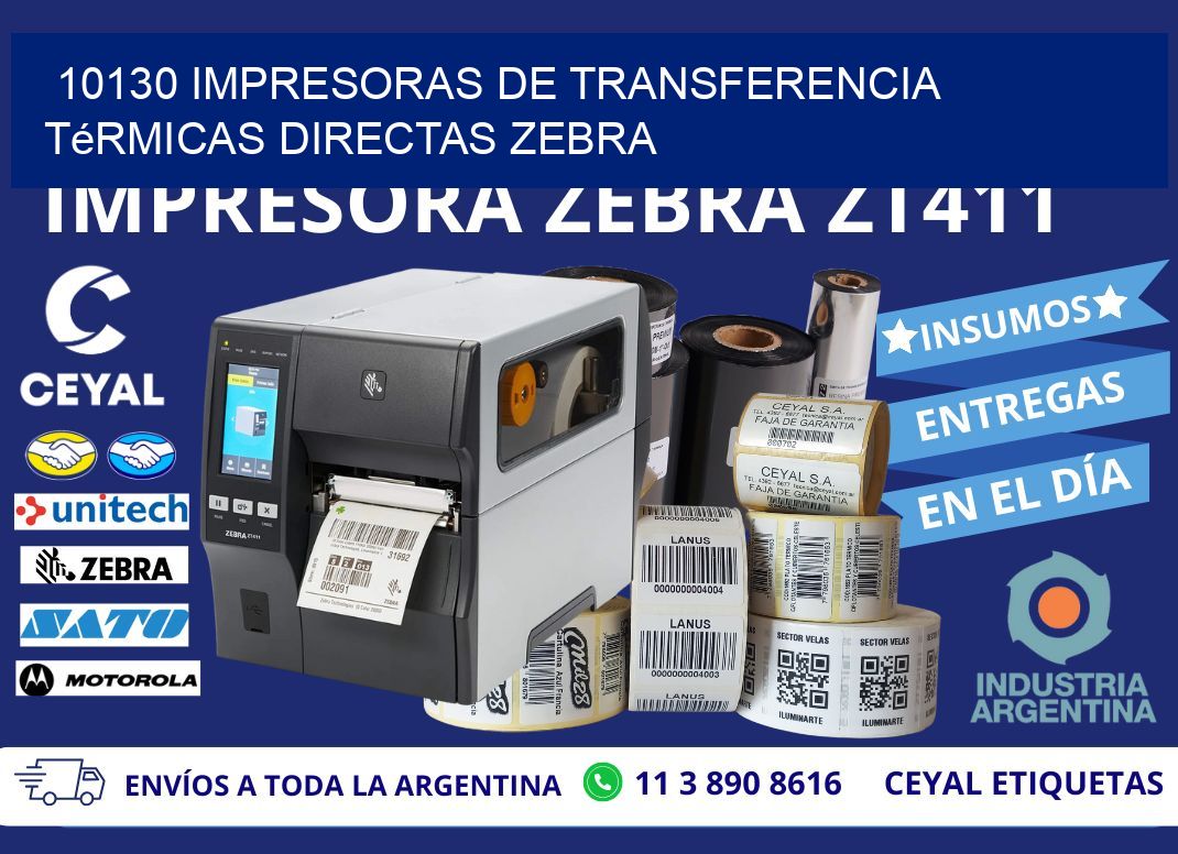 10130 impresoras de Transferencia  térmicas directas zebra