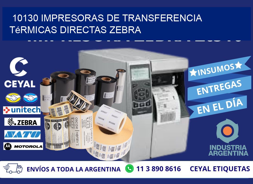 10130 impresoras de Transferencia  térmicas directas zebra
