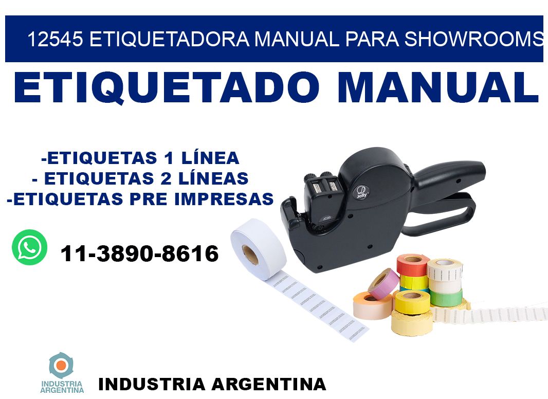12545 etiquetadora manual para showrooms