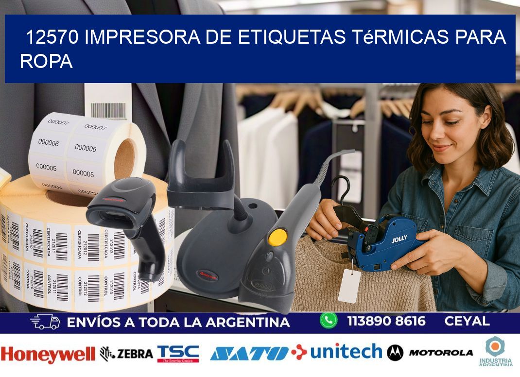12570 impresora de etiquetas térmicas para ropa
