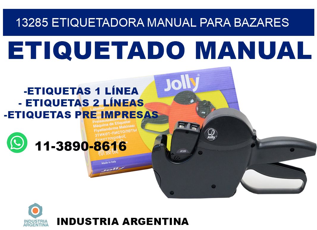 13285 etiquetadora manual para bazares