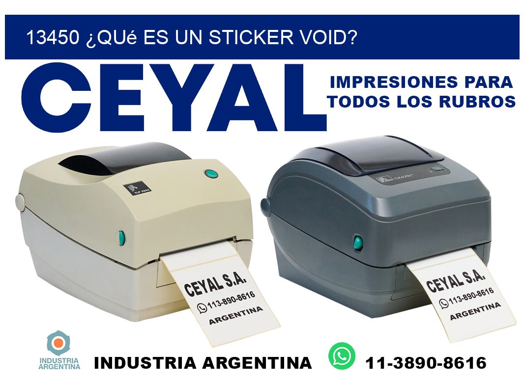 13450 ¿Qué es un sticker void?