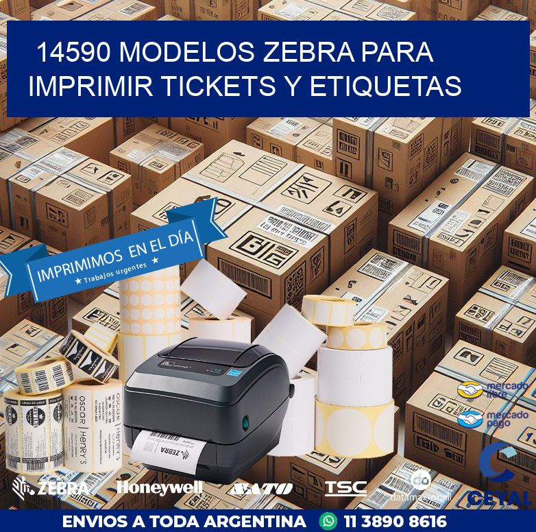 14590 modelos zebra para imprimir tickets y etiquetas