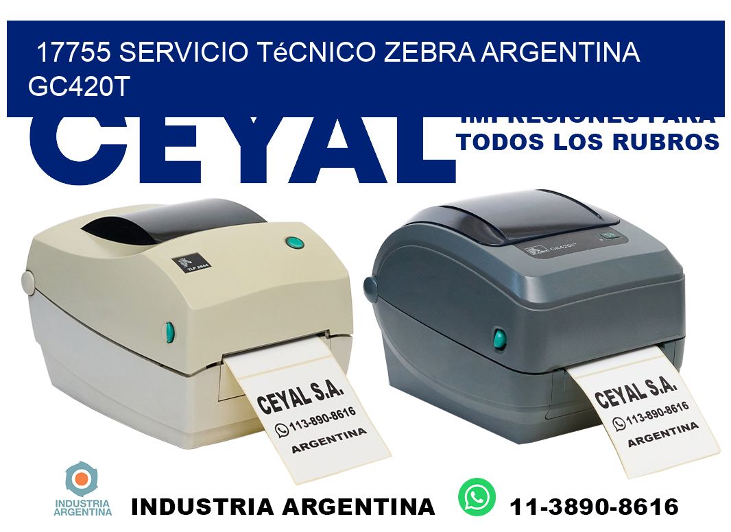 17755 servicio técnico zebra argentina GC420T
