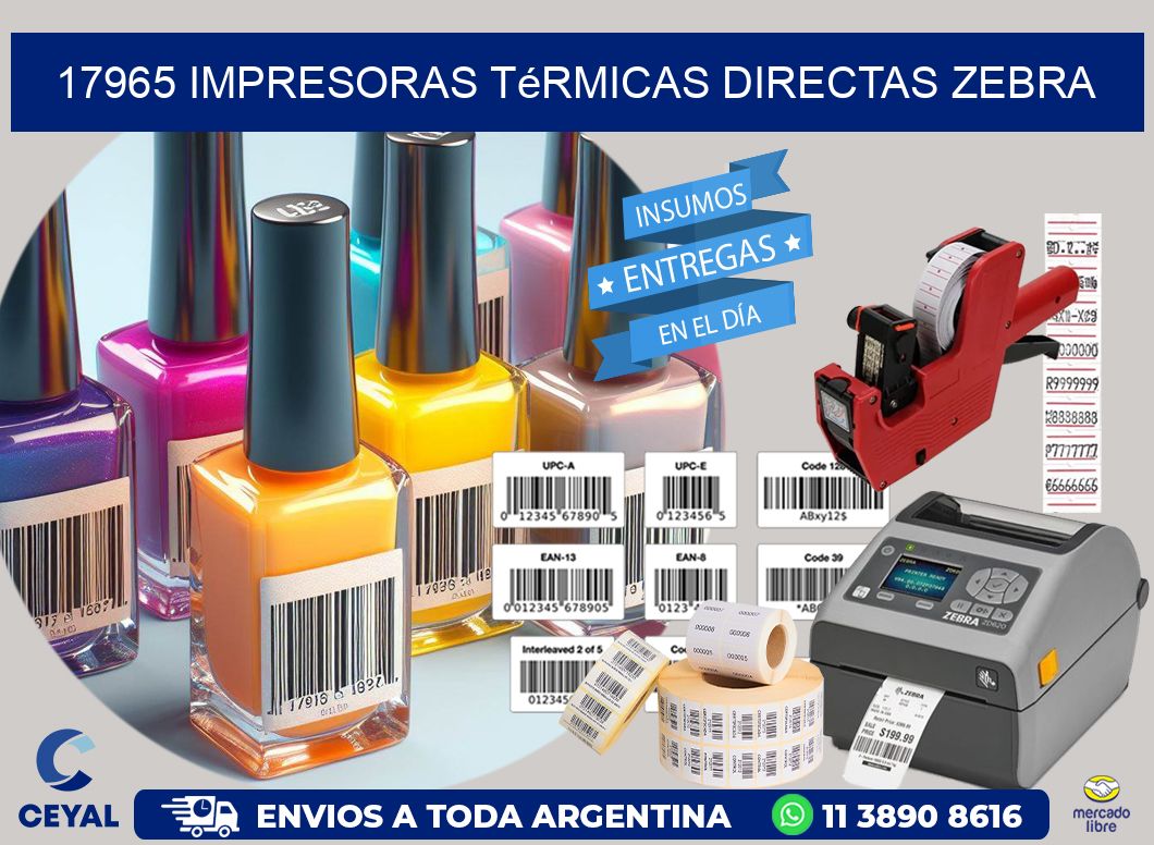 17965 impresoras térmicas directas zebra