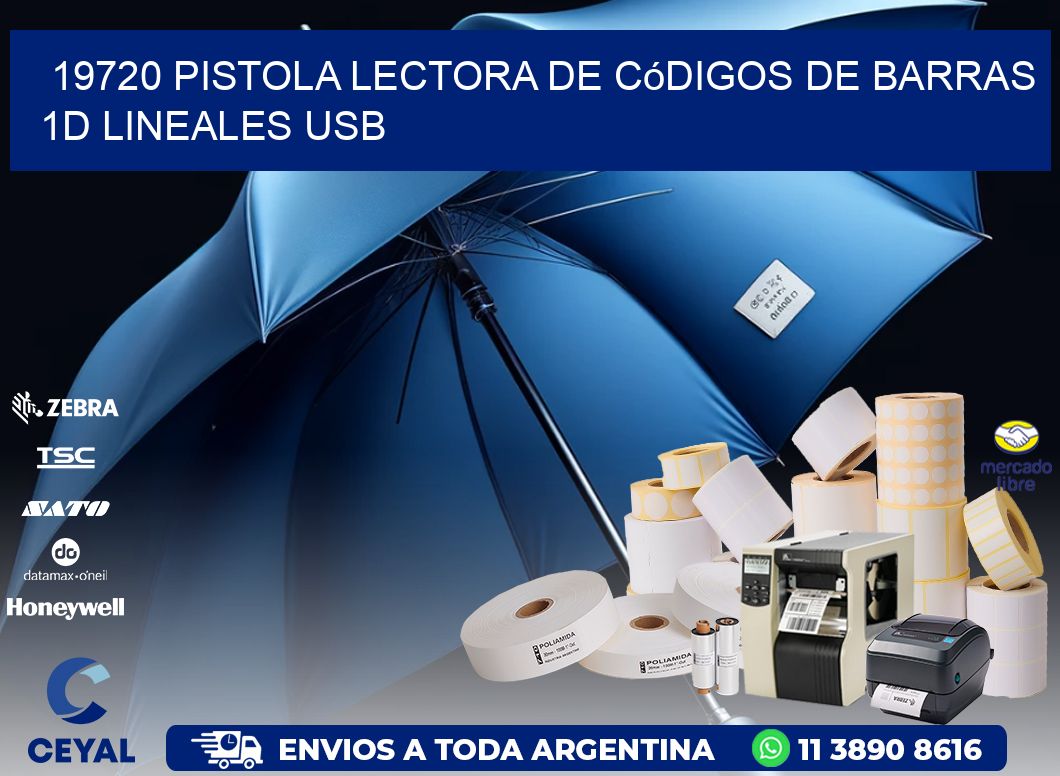 19720 Pistola Lectora De Códigos De Barras 1d Lineales Usb