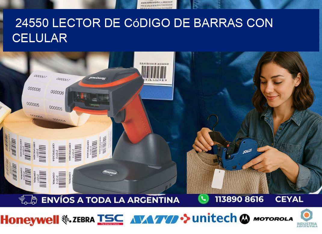 24550 Lector de código de barras con celular