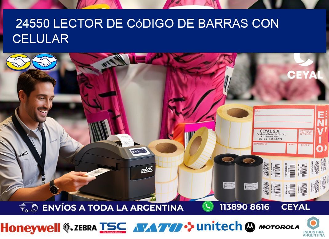 24550 Lector de código de barras con celular