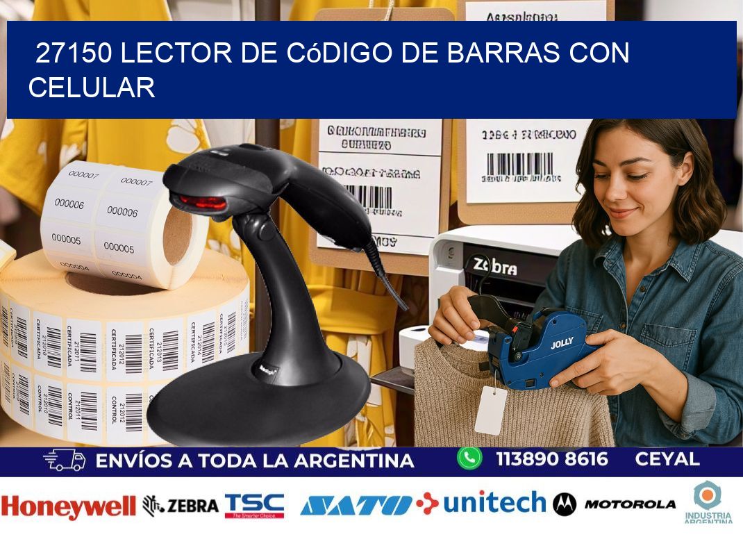 27150 Lector de código de barras con celular