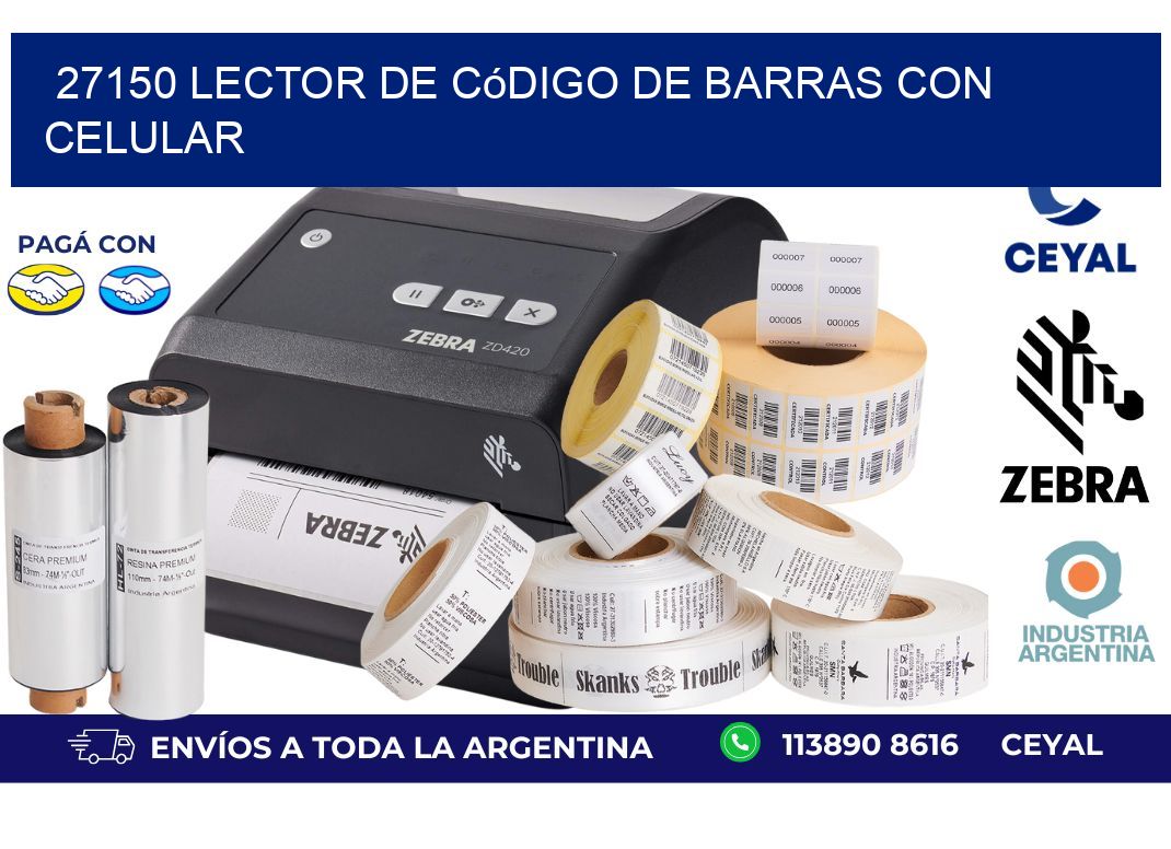 27150 Lector de código de barras con celular