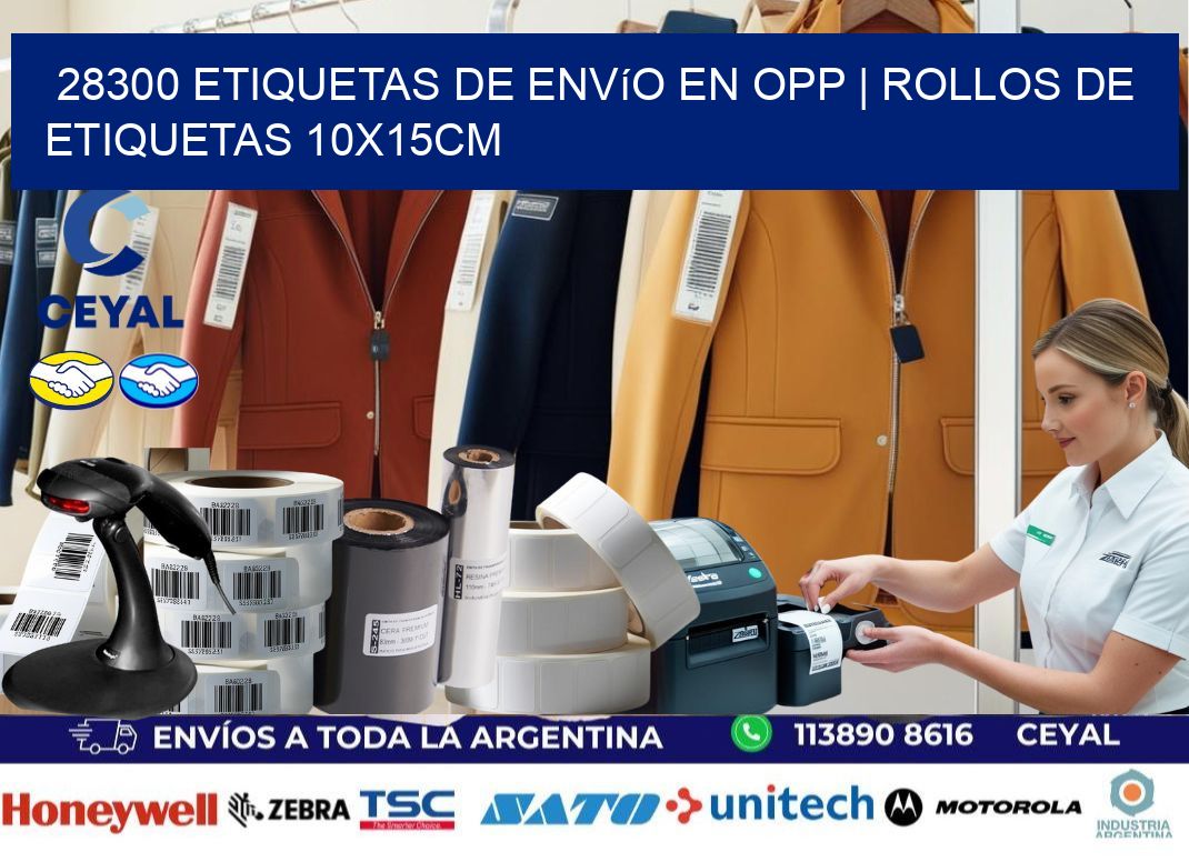 28300 Etiquetas de envío en opp | Rollos De Etiquetas 10x15CM