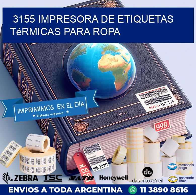 3155 impresora de etiquetas térmicas para ropa
