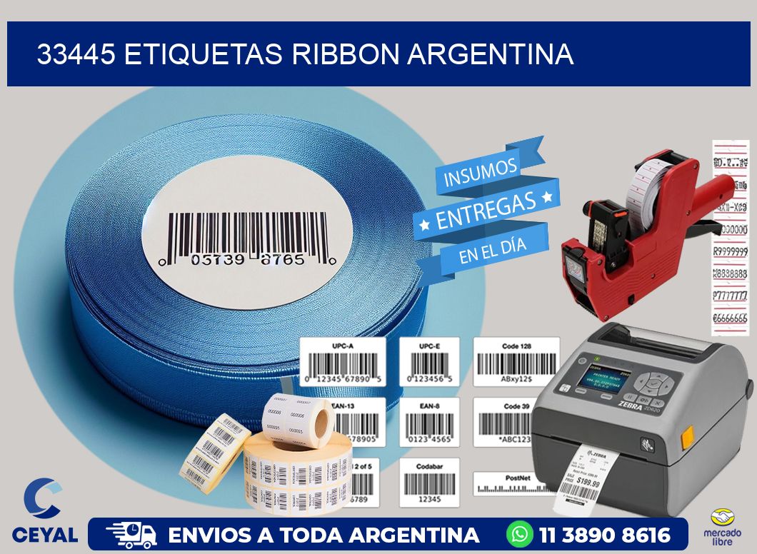 33445 etiquetas ribbon argentina