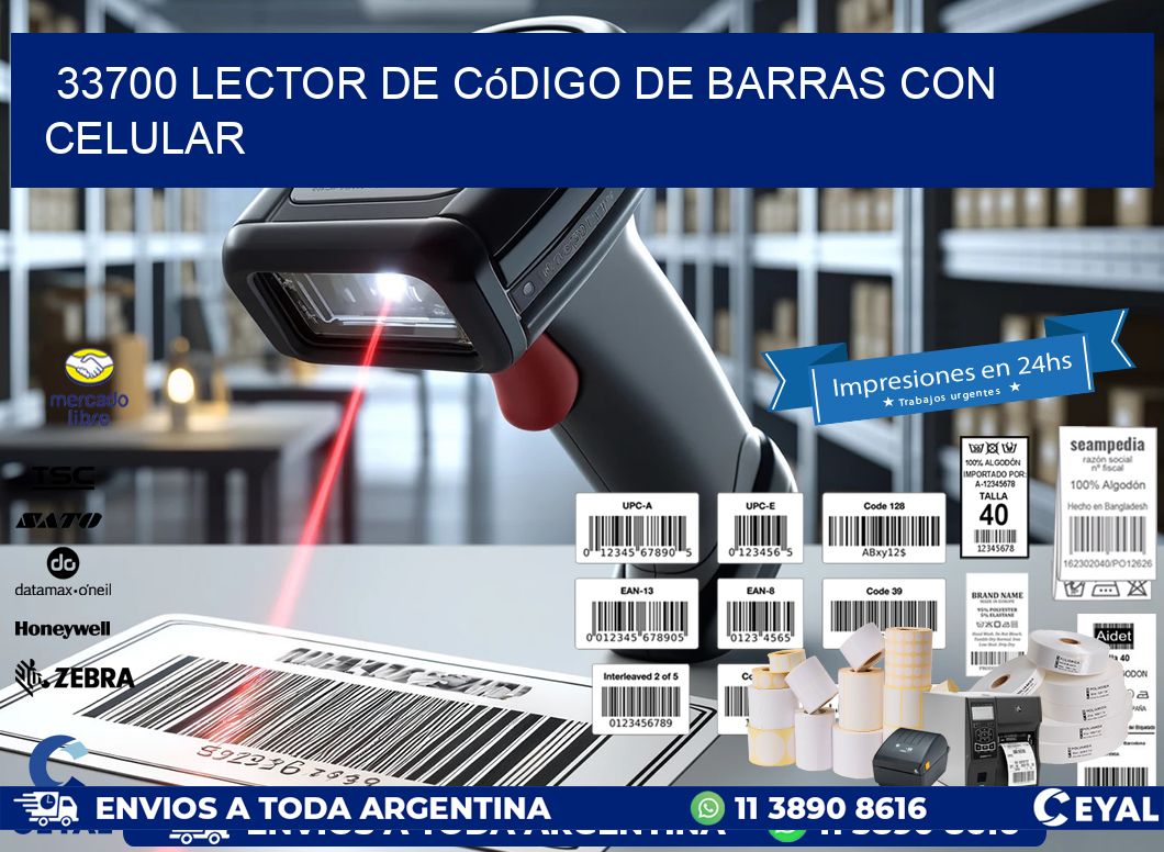 33700 Lector de código de barras con celular
