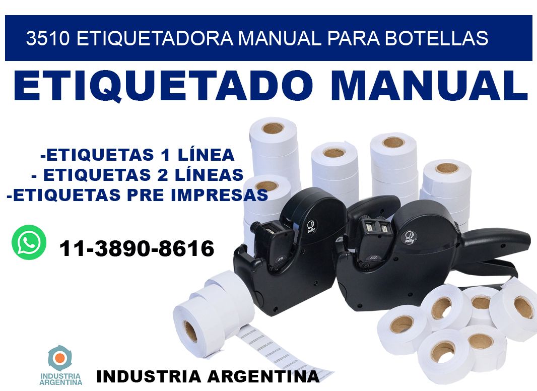 3510 etiquetadora manual para botellas