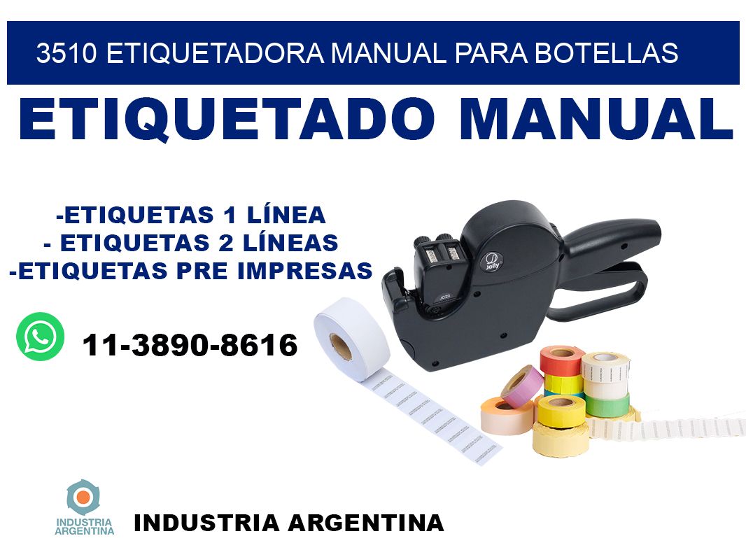 3510 etiquetadora manual para botellas