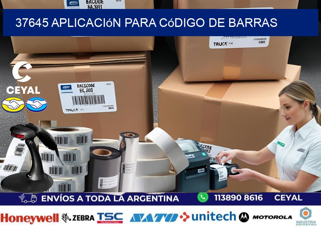 37645 Aplicación para código de barras