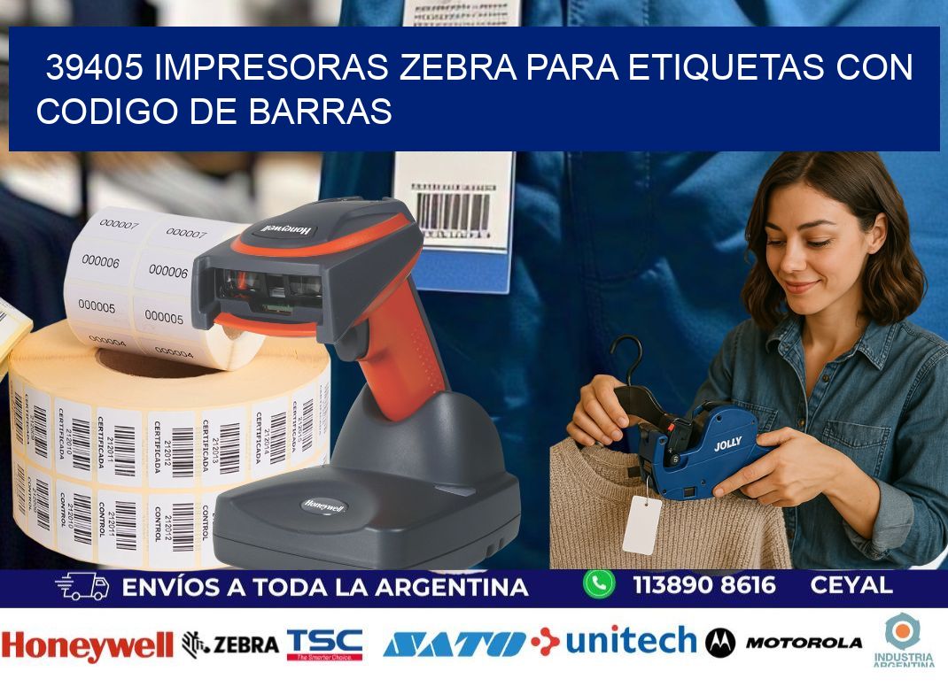 39405 impresoras zebra para etiquetas con codigo de barras
