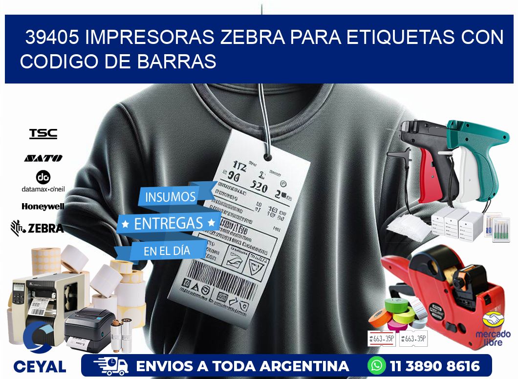 39405 impresoras zebra para etiquetas con codigo de barras