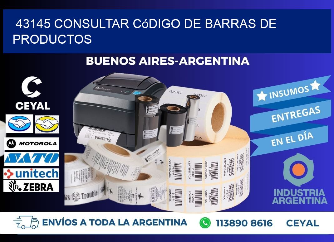 43145 Consultar código de barras de productos