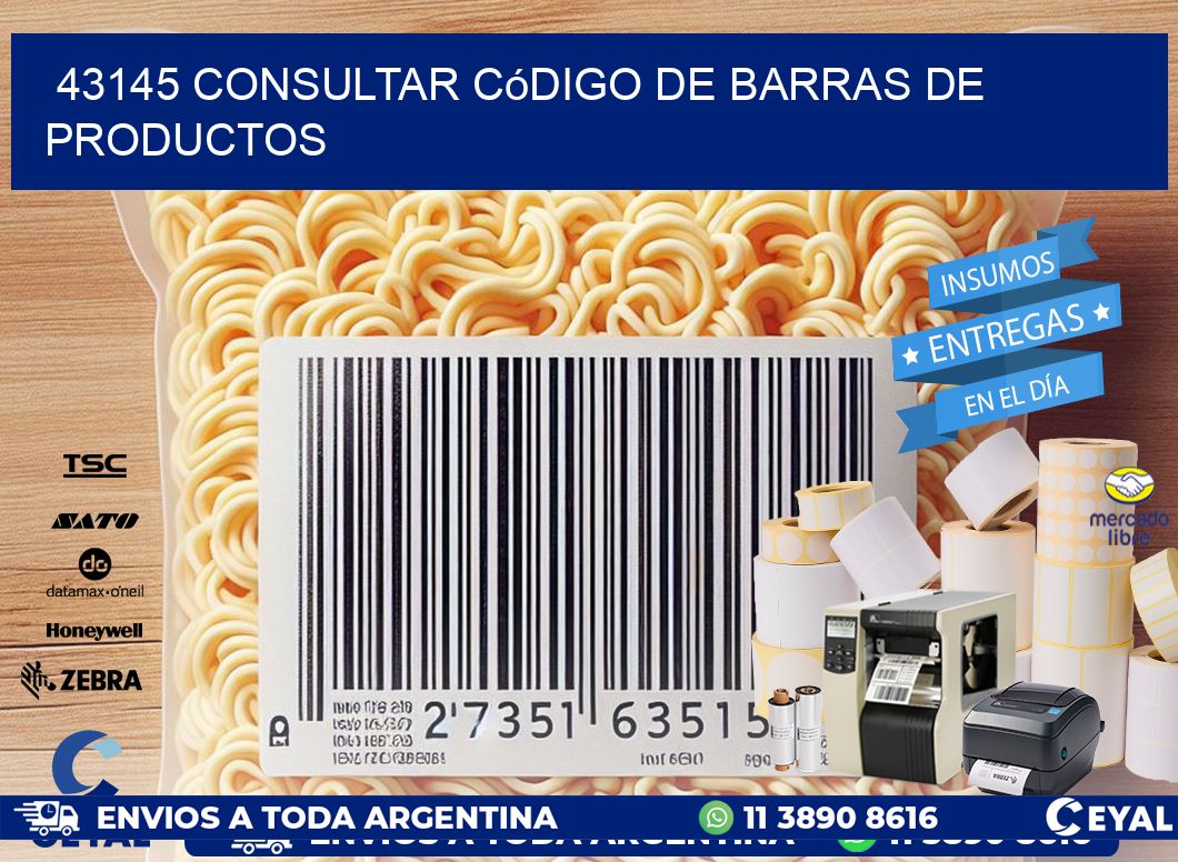 43145 Consultar código de barras de productos