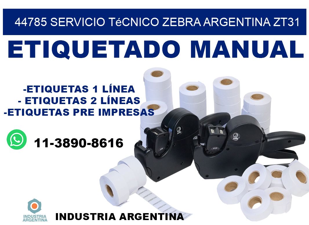 44785 servicio técnico zebra argentina ZT31