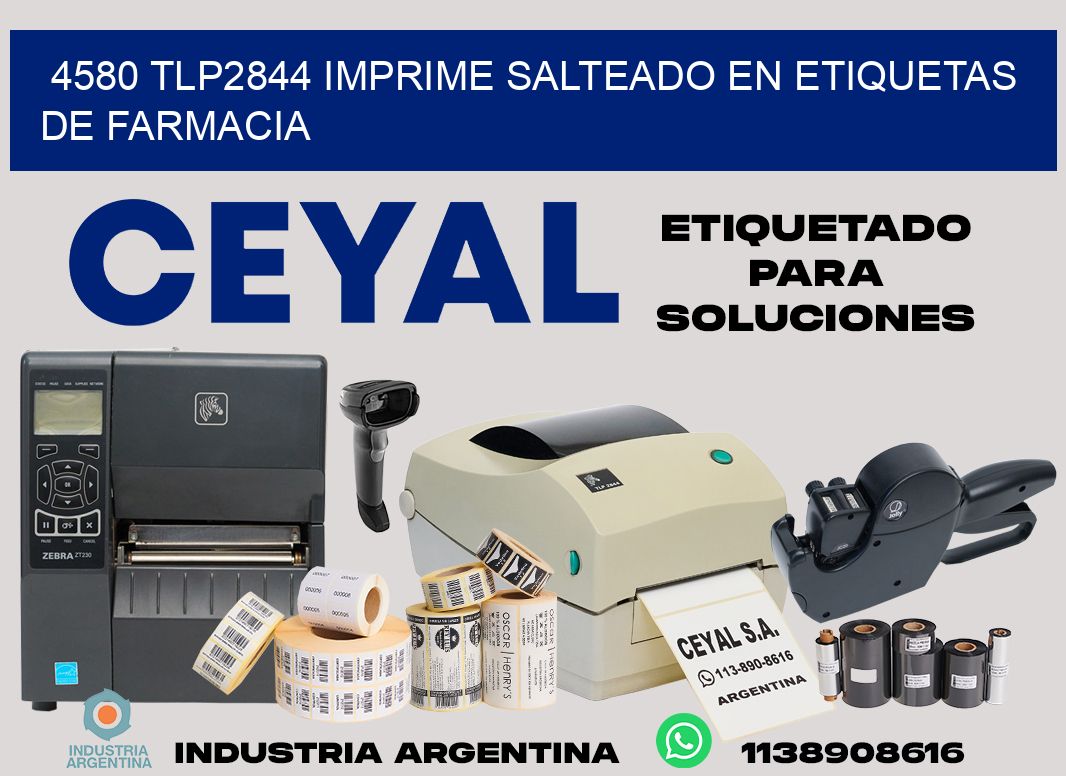 4580 tlp2844 imprime salteado en etiquetas de farmacia