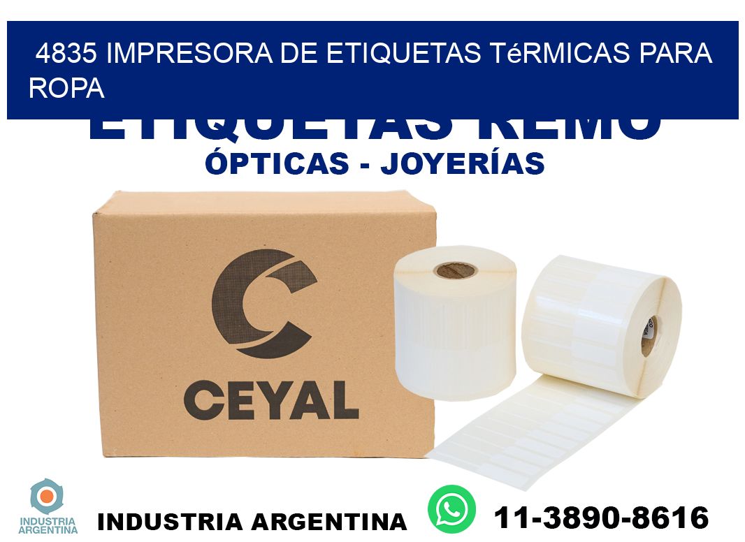 4835 impresora de etiquetas térmicas para ropa