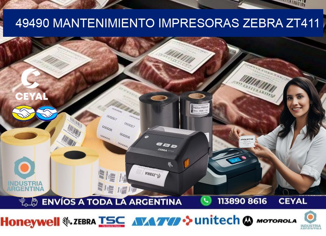 49490 mantenimiento impresoras zebra zt411