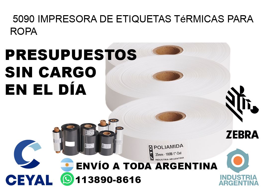 5090 impresora de etiquetas térmicas para ropa