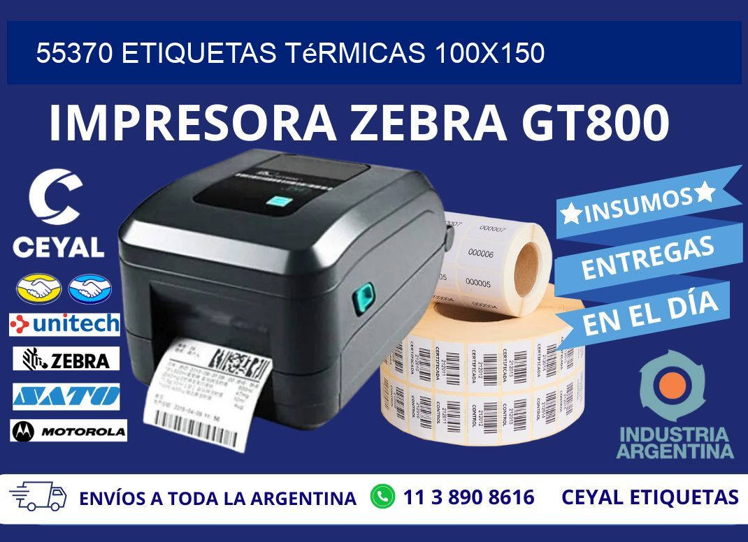55370 etiquetas térmicas 100x150